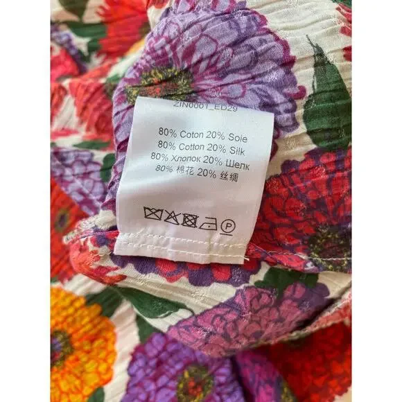 La DoubleJ Jeanne Maxi Dress Zinnie Creponne Floral Print Gown Tuckernuck XL - Picture 14 of 15